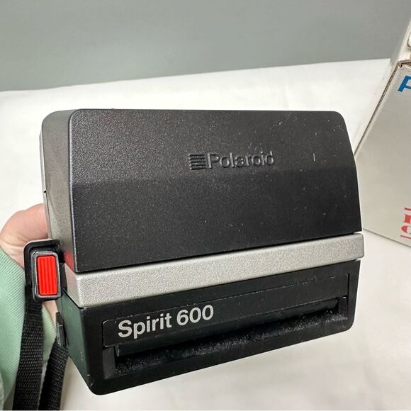 vintage Polaroid Spirit 600 light management system grey silver instant camera - Picture 6 of 6